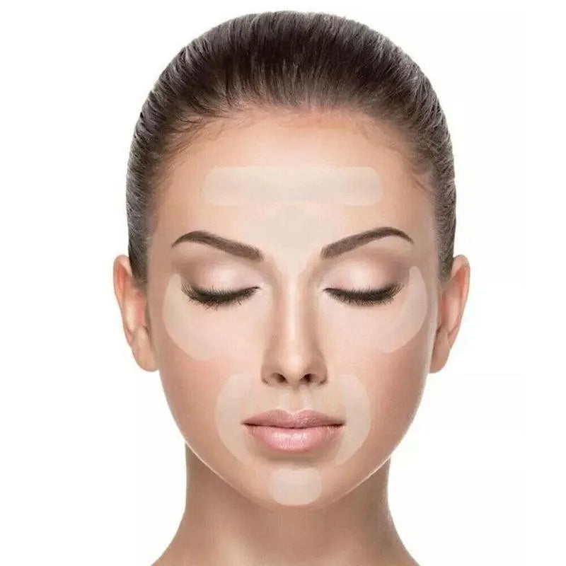 16pcs Adesivo facial para prevenir rugas, expressões faciais, danos causados pelo sol ou novas linhas causadas pelo envelhecimento.
 removedor de rugas use no trabalho ou durante o sono .