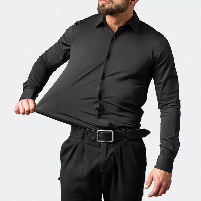 Camisa Flexível Ultra Comfort® Tecido Seda Gelo - Não amarrota