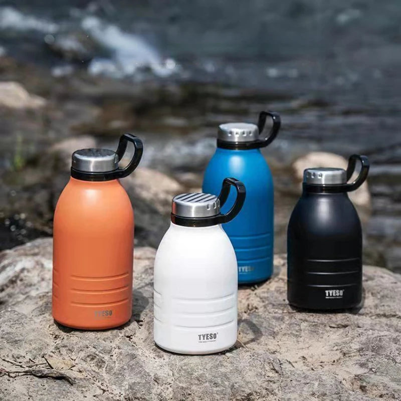 1500ml Stainless Steel Thermos Mug With Straw Sport Water Bottle Climbing Camping Vacuum Flask Thermal Bottle garrafa termica