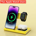 3 in 1 Wireless Charger Stand Pad For iPhone 15 14 13 12 Samsung S23 S22 Galaxy Watch 5 4 Active Buds Fast Charging Dock Station