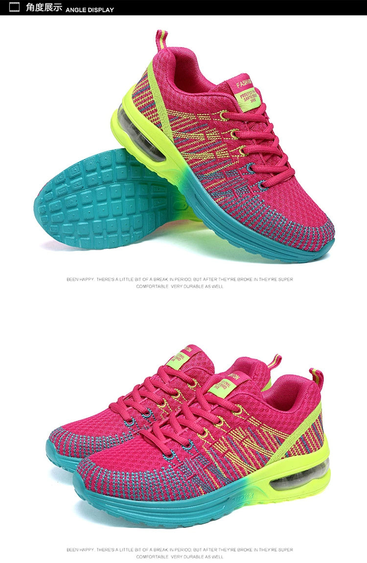 Tenis feminino conforto ortopedico esporte - amortecedor ar - Mesh Air Cushion Fashion Sports Shoes