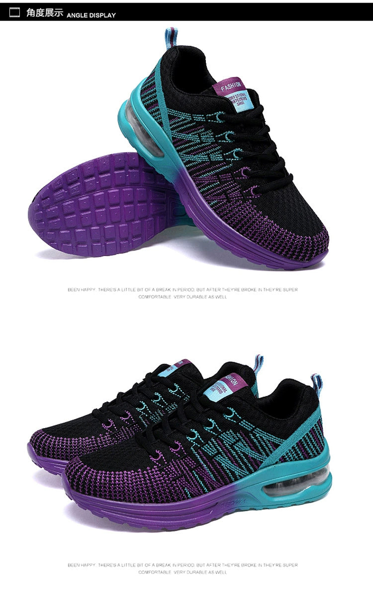 Tenis feminino conforto ortopedico esporte - amortecedor ar - Mesh Air Cushion Fashion Sports Shoes