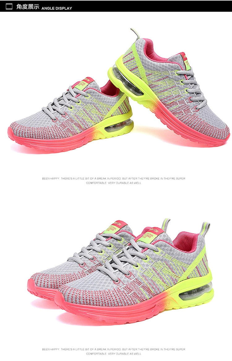 Tenis feminino conforto ortopedico esporte - amortecedor ar - Mesh Air Cushion Fashion Sports Shoes