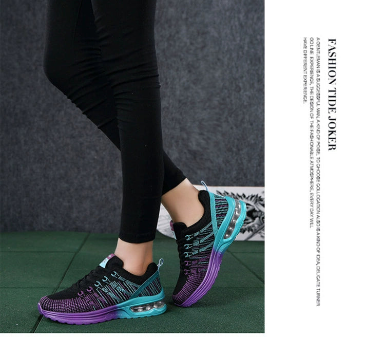 Tenis feminino conforto ortopedico esporte - amortecedor ar - Mesh Air Cushion Fashion Sports Shoes